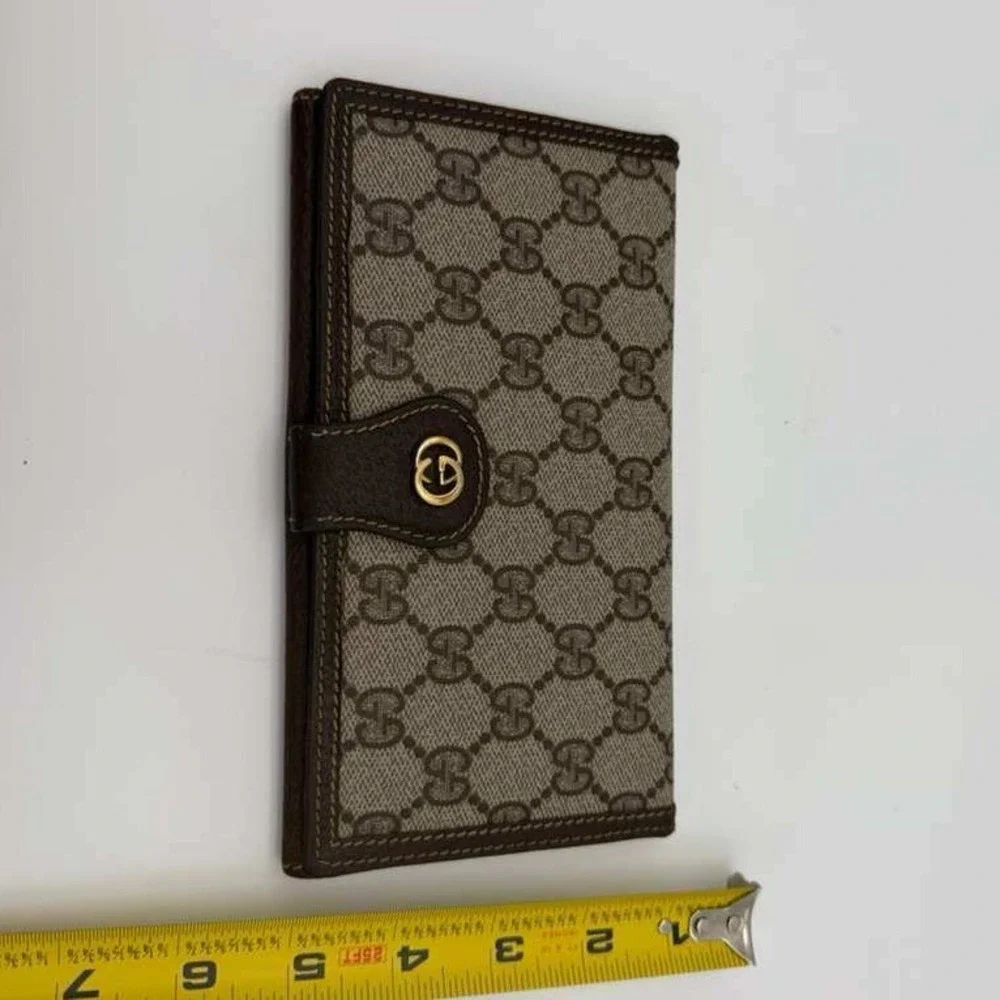 Authentic Vintage‎ Gucci GG Supreme Wallet Crossbody Accessory Collection Italy